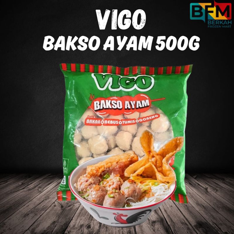 

Vigo bakso ayam 500g/Vigo Bakso Sapi 500g/Vigo Bakso Mercon 500g