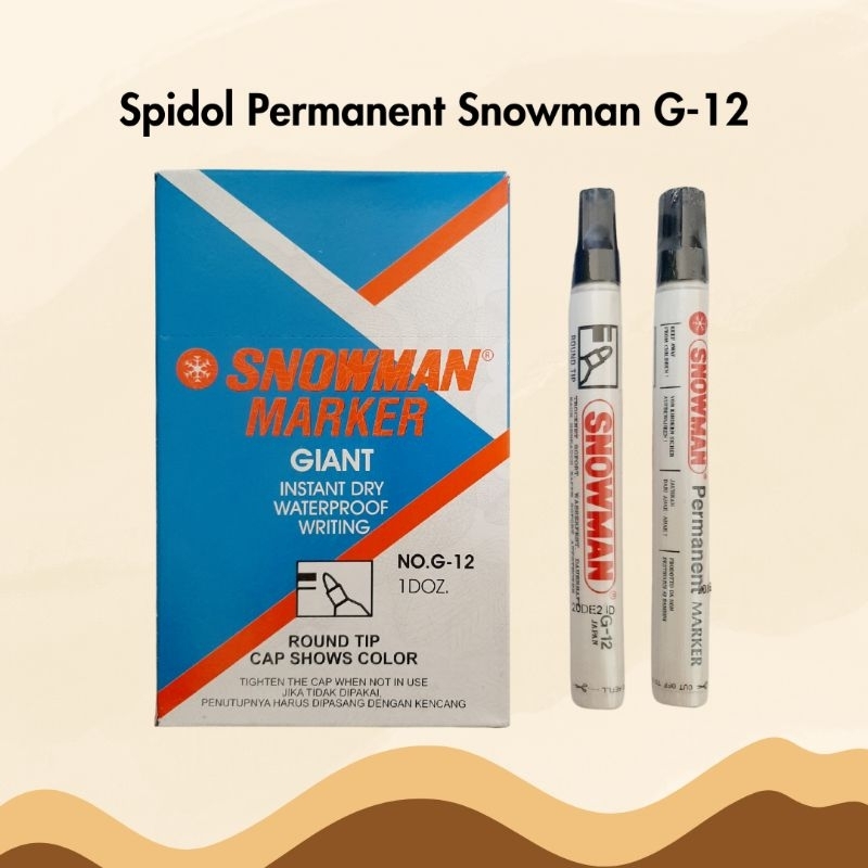 

Spidol Permanent Marker Snowman G-12