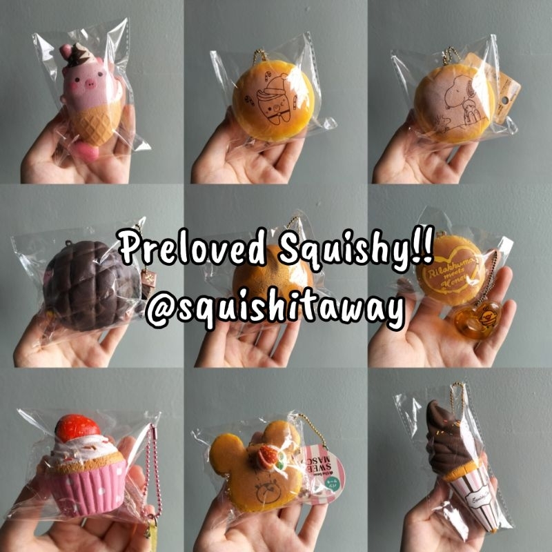 Preloved squishy flash sale (ibloom egg, rare squishy, silly squishy, mini squishy, deco, homemade s