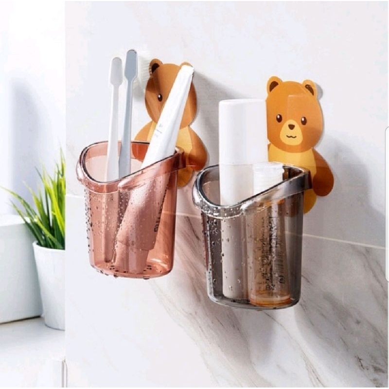 ORI Tempat Sikat Gigi Tempel / Tempat Sikat gigi Gantung / Tempat sikat gigi