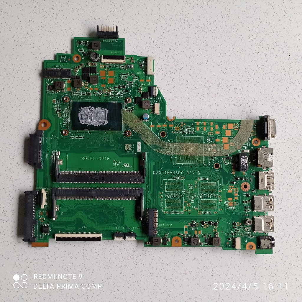 Motherboard laptop HP 14 BS011TU intel core i3 6006U KONDISI RUSAK