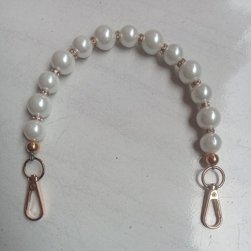 strap tas mutiara 1816 gold panjang 35 cm harga /pcs