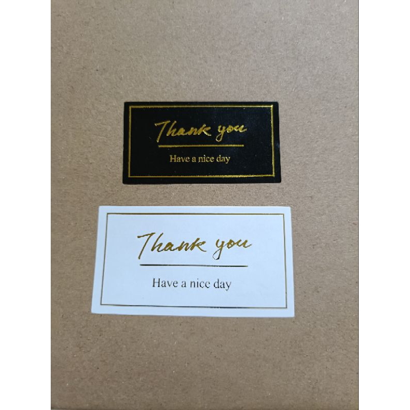 

60 Pcs - Stiker Label THANK YOU HAVE A NICE DAY