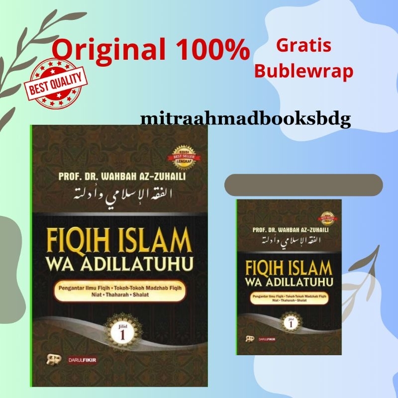 Buku Fiqih Islam Wa Adillatuhu Jilid 1 Fiqh Fikih Wahbah Az Zuhaili /GIP ORIGINAL