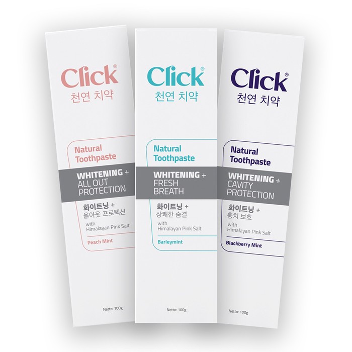 CLICK TOOTHPASTE WHITE 100GR