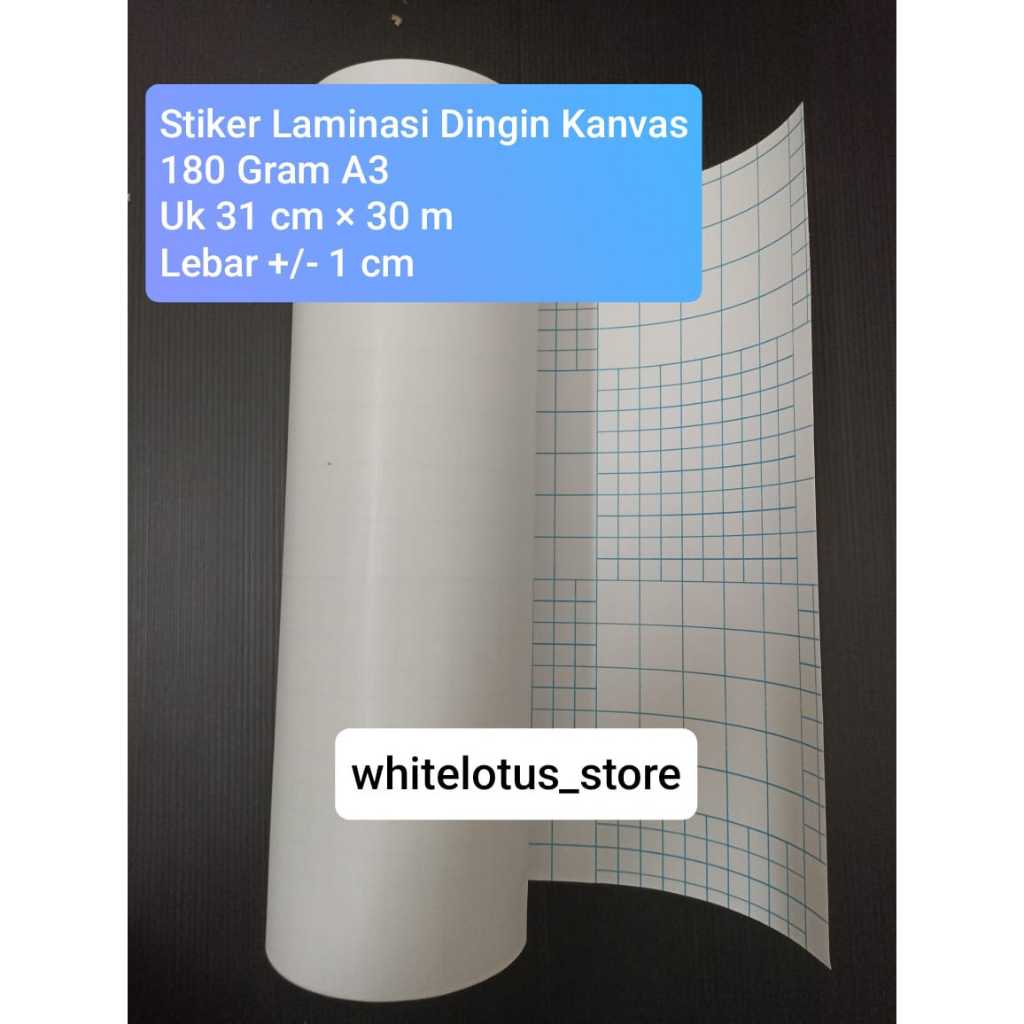 

Sticker Laminasi Dingin Kanvas 180 Gram A3