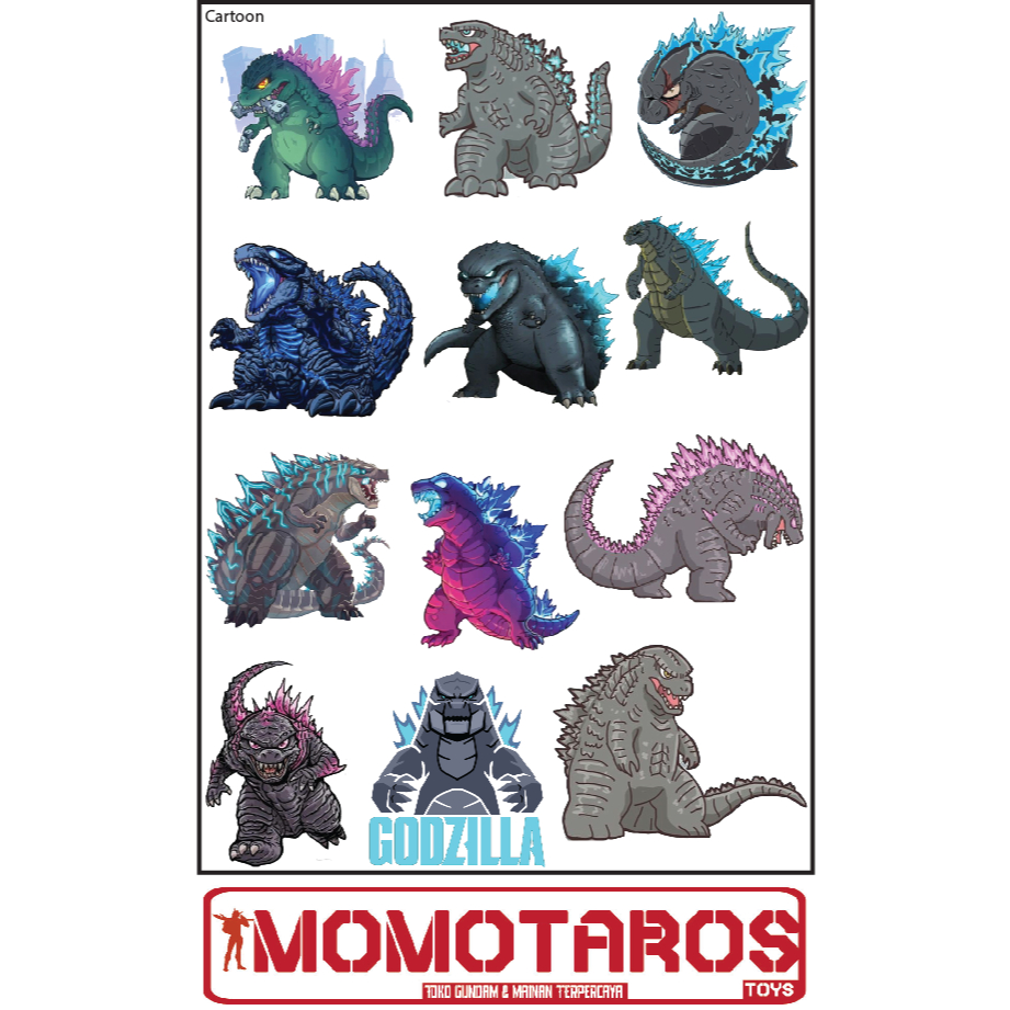

Sticker murah antiair transparan Godzilla vs Kong 1 pc