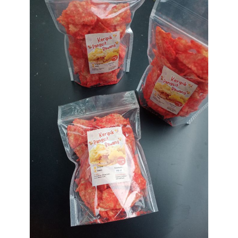 

Keripik Pangsit Bawang (rasa balado)