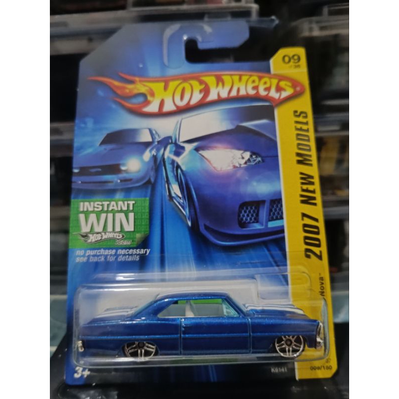 hot wheels 66 Chevy Nova Blue - 2007 First Editions