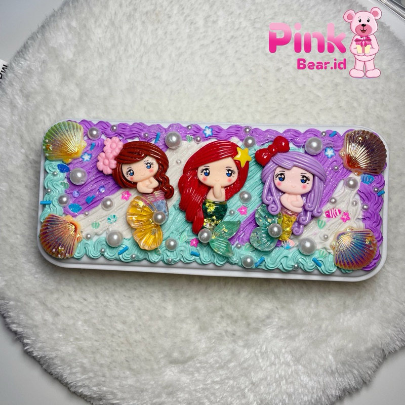 

Kotak Pensil Decoden Custum Ariel Mermaid Craft By Handmade/Kotak Pensil Lucu Anak Esthetic/Kotak Pensil Anak Anak