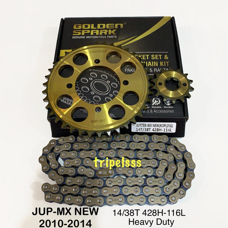 Gear Gir Set Jupiter mx new 135 Kopling 2010-2014 14/38T 428H-116L Heavy Duty