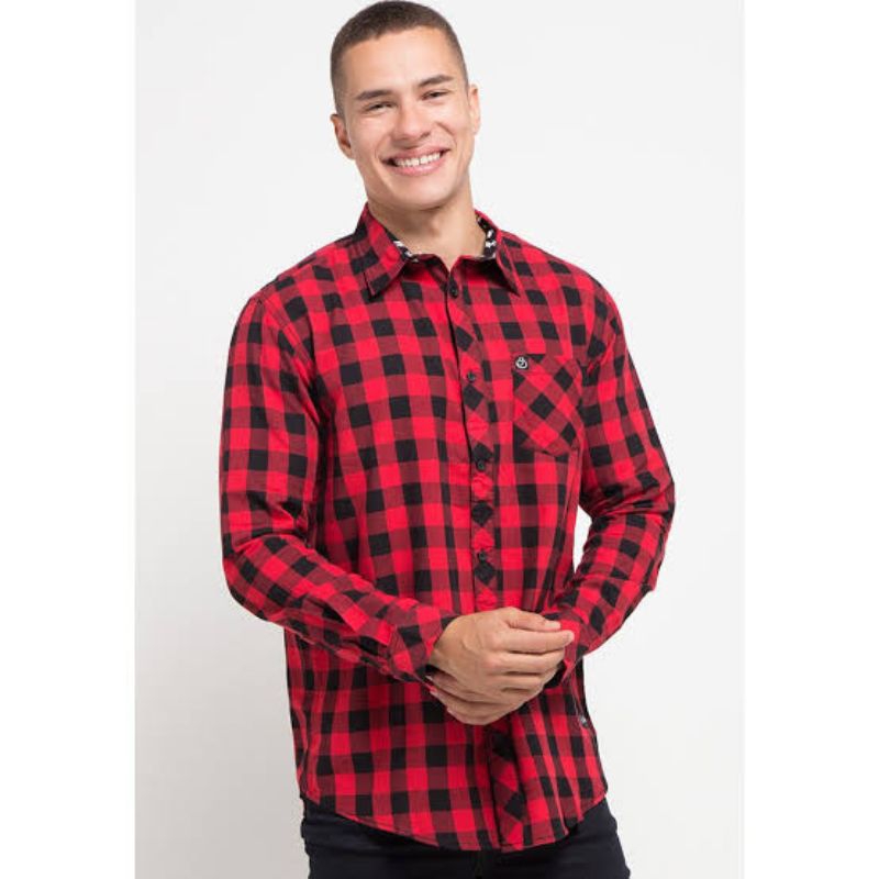 Kemeja Panjang Juice Ematic Brough Red Original