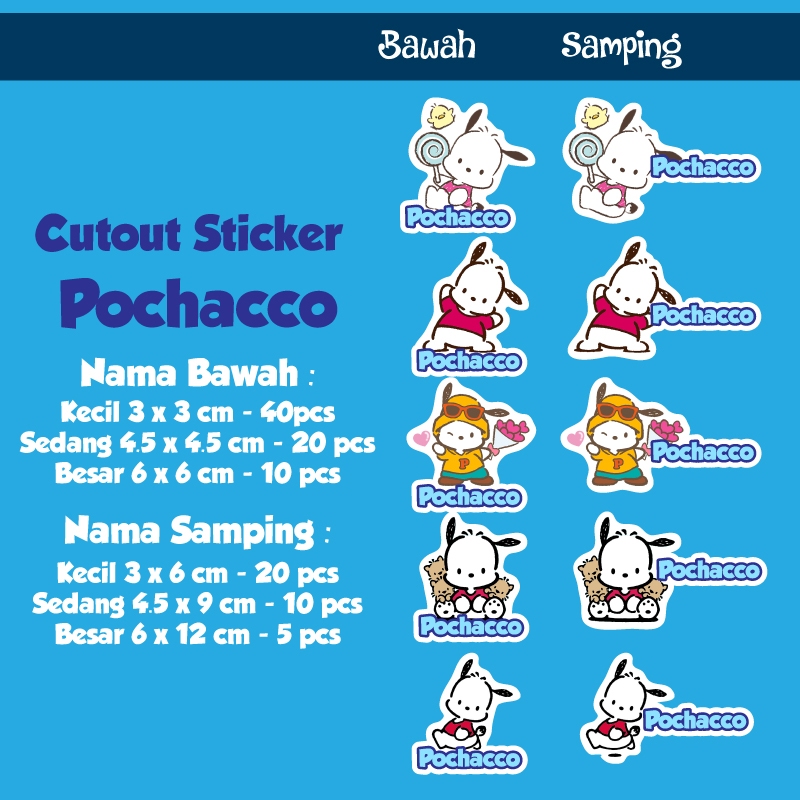 

Sticker Nama Cutout Pochacco