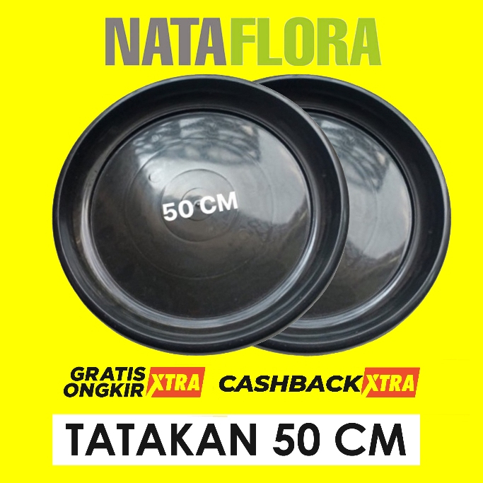 tatakan pot 50 cm hitam untuk alas pot 50 cm hitam jumbo tabulampot termurah di pondok gede