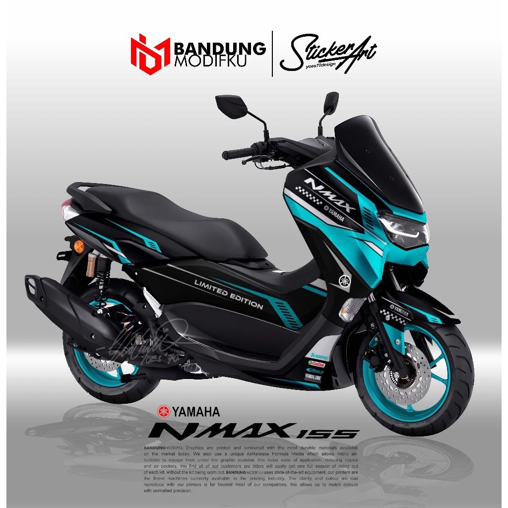 STICKER MOTOR NMAX NEW - MOTIF K - DECAL NMAX 2020 2021 2022 NEW - STIKER FULL BLOK NMAX 2020 2021 2