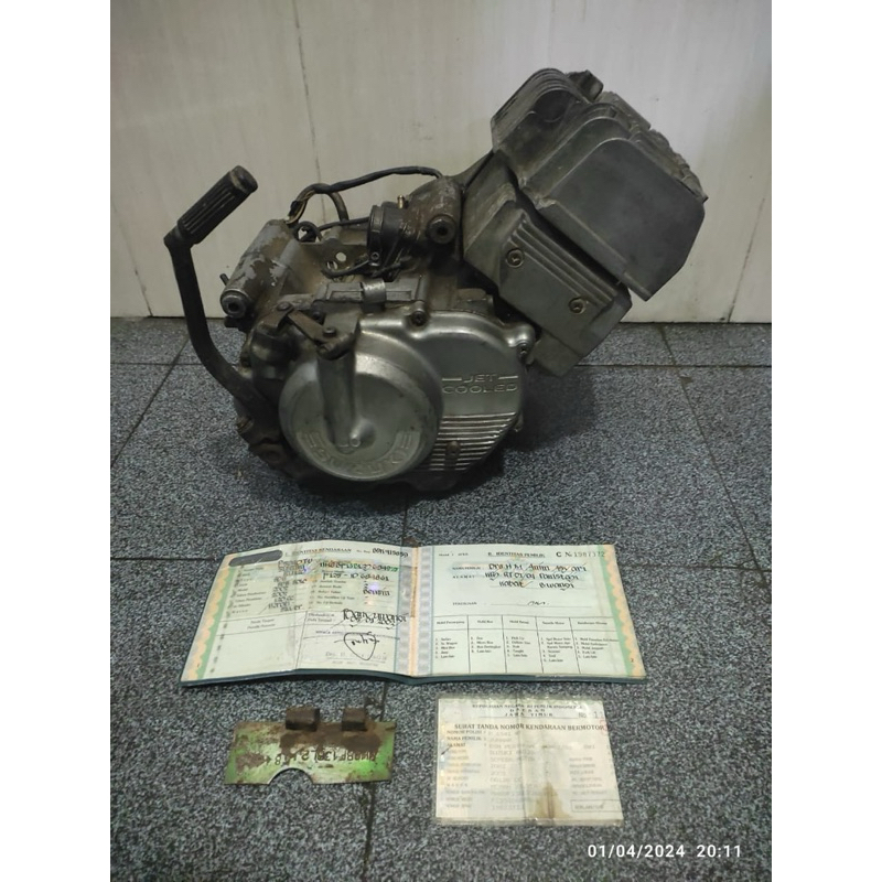 Satria RU 120 / Satria Hiu 2tak 2 Tak / Mesin Motor Satria R Copotan / Mesin Motor Satria R Glondong