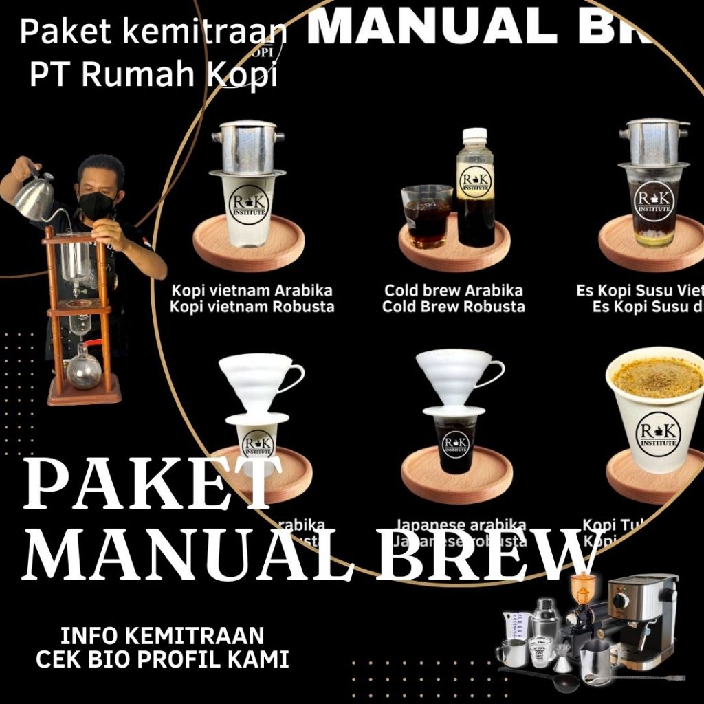 

Paket Manual Brew Kemitraan Rumah Kopi Paket Usaha Langsung Training