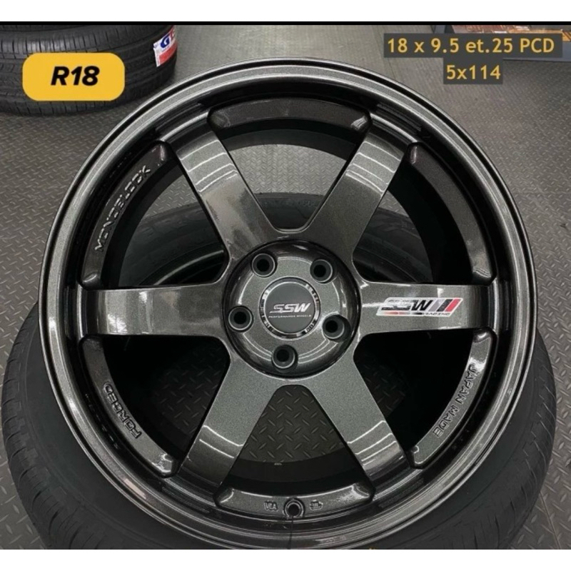 VELG MOBIL TE37 SSW THAILAND RING 18 lebar 9,5 VELG R18 INNOVA REBORN