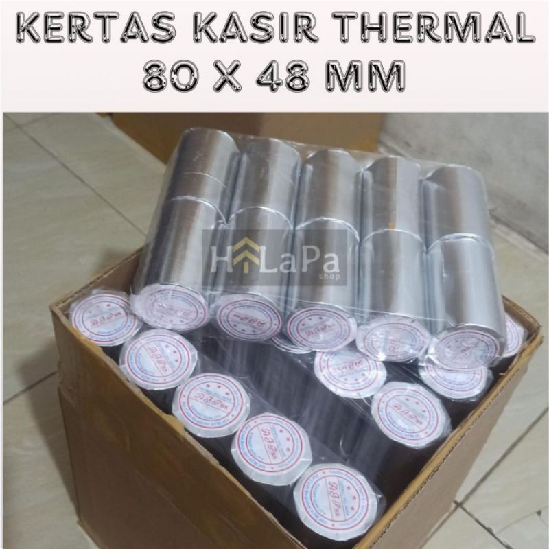 

Kertas Struk Kasir Thermal 80 X 48 mm / 8 x 4,8 cm / 80x48