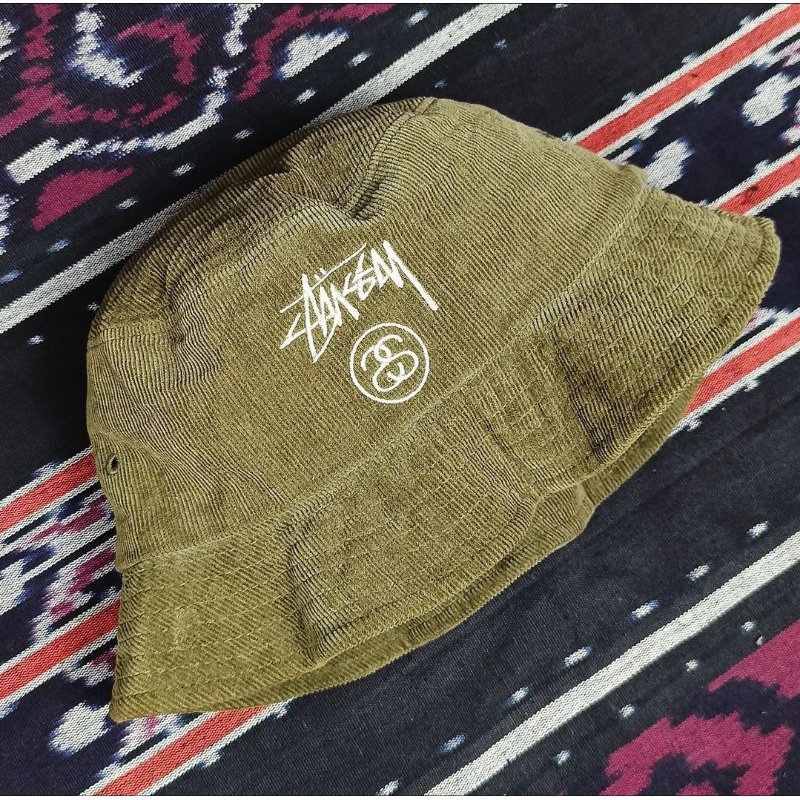 Stussy SS Link Bucket Hat Corduroy Second Original