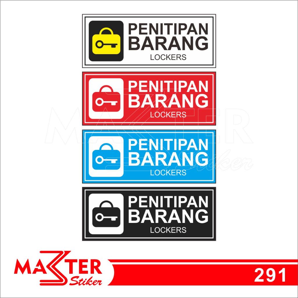

291 - Stiker Penitipan Barang, Sticker Vinyl, Premium, Tahan Air, Termurah, dan Bisa Custom