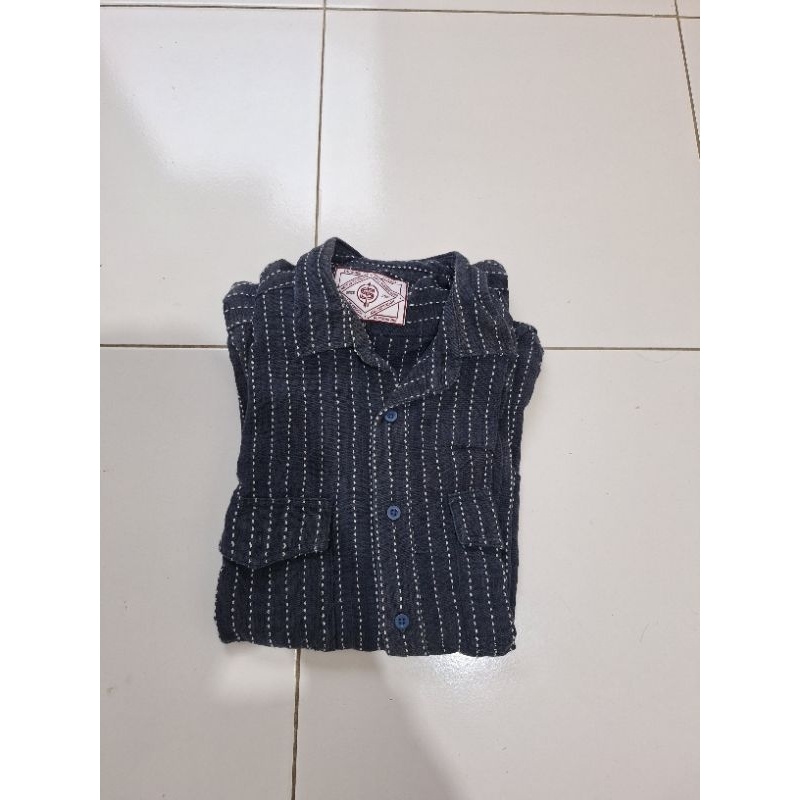 Sauvages Handwoven Indigo Dyed Wabash Shirt