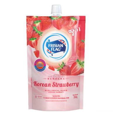 

FRISIAN FLAG SUSU KENTAL MANIS KOREAN STRAWBERRY 260 GR