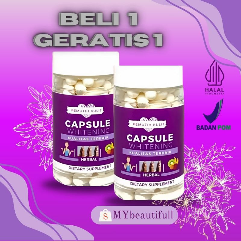 ￼[Siap Kirim] CAPSULE WHITENING | KAPSUL PEMUTIH KULIT | PLATINUM WHITENING | PEMUTIH KULIT BADAN DA