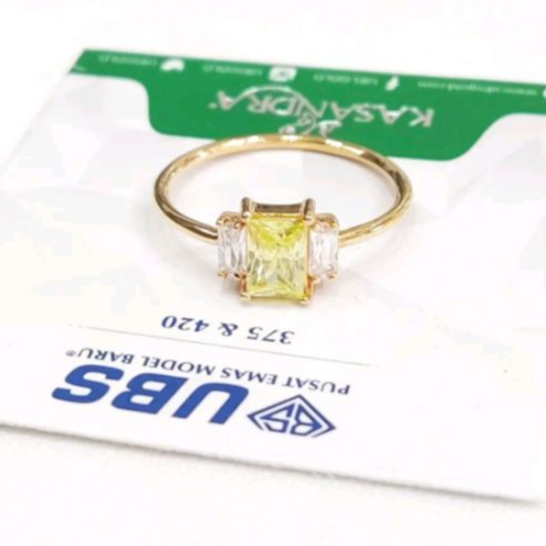 CINCIN PUTRI RACHEL ROSE BATU KUNING KADAR 375 8K