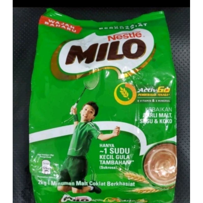 

Milo 1kg ( new kemasan 900gr dan 1800gr ) Milo 2kg asli 100% Malaysia