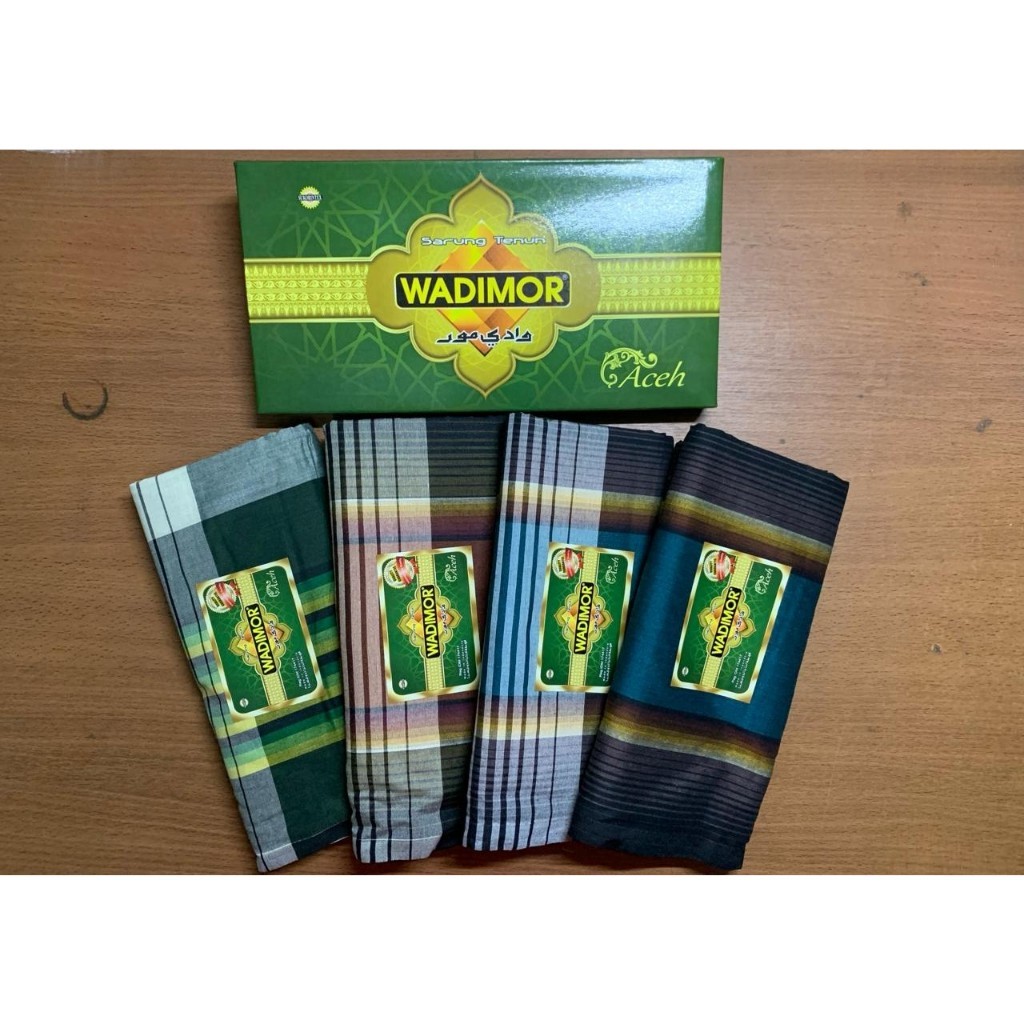 SARUNG WADIMOR MOTIF ACEH | SARUNG TENUN HALUS ORI | SARUNG PRIA | SARUNG SHALAT