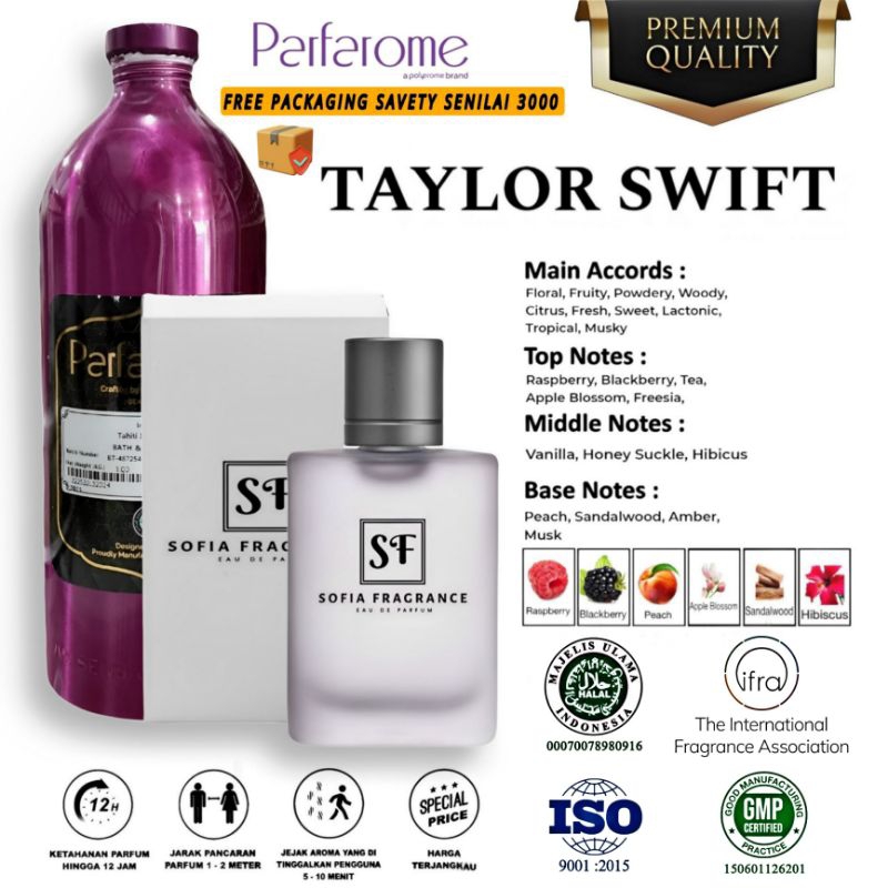 Parfum TAYLOR SWIFT Refill Parfarome Premium
