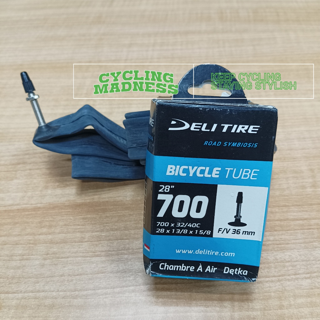 ban dalam sepeda gravel Deli Tire 700c x 32 33 34 35 36 37 38 39 40 / 700 x 32c 33c 34c 35c 36c 37c 