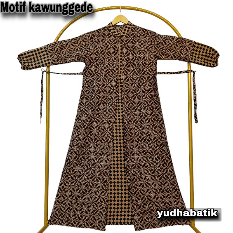 Gamis Batik Jumbo Modern / Gamis Busui / Gamis Kombinasi / Gamis Batik Katun Adem  Kombinasi Terbaru