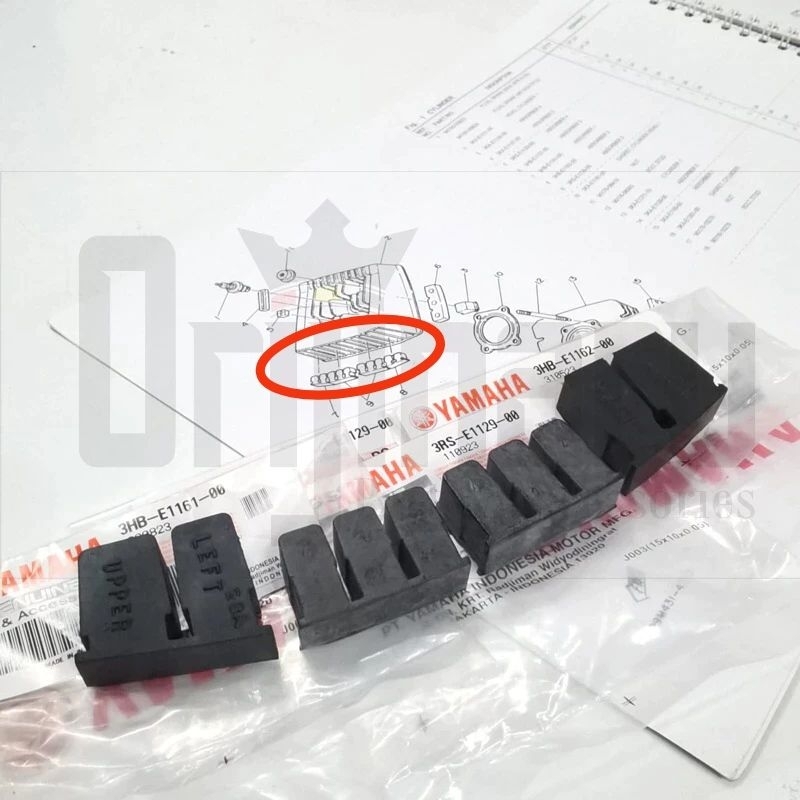 KARET DAMPER PEREDAM HEAD RX KING ORI ORIGINAL 3RS-E1129-00 3HB-E1161-00 3HB-E1162-00