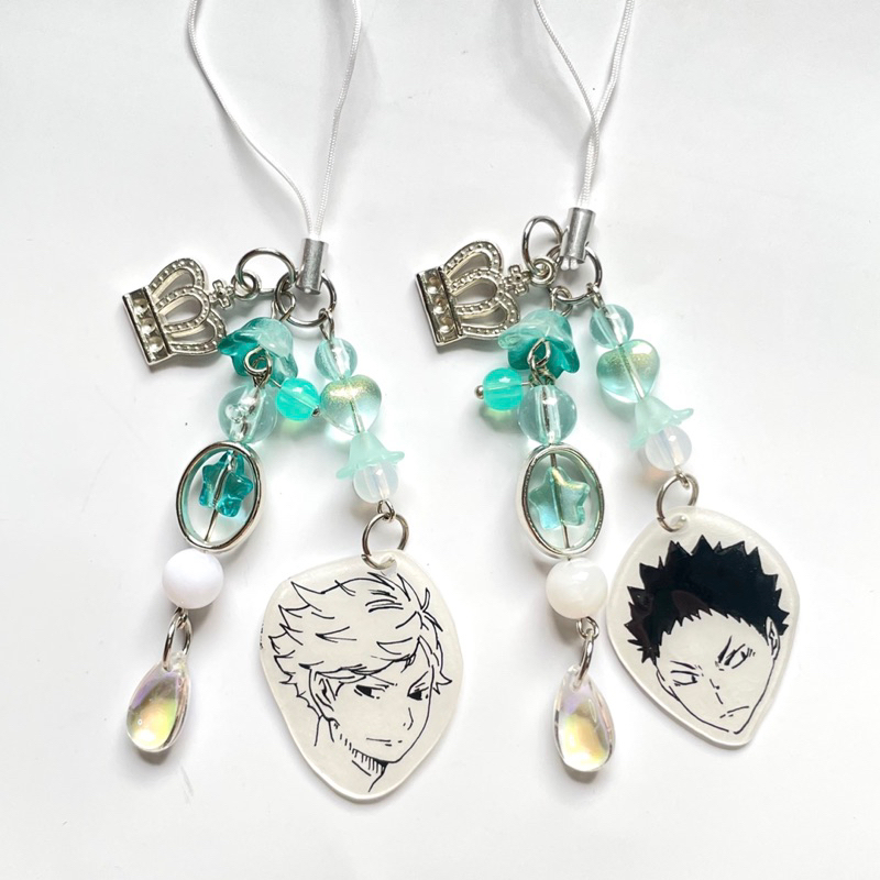 Haikyuu Aoba Johsai High Charm | Oikawa Toru | Hajime Iwaizumi | Couple Charm | Keychain