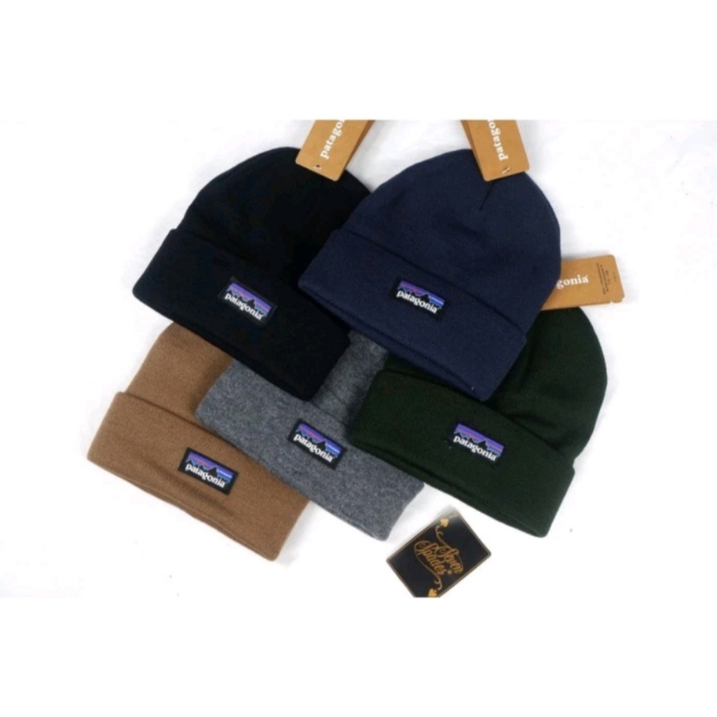 BEANIE HAT PATAGONIA PREMIUM  KUPLUK LOGO BORDIR - FULL TAG