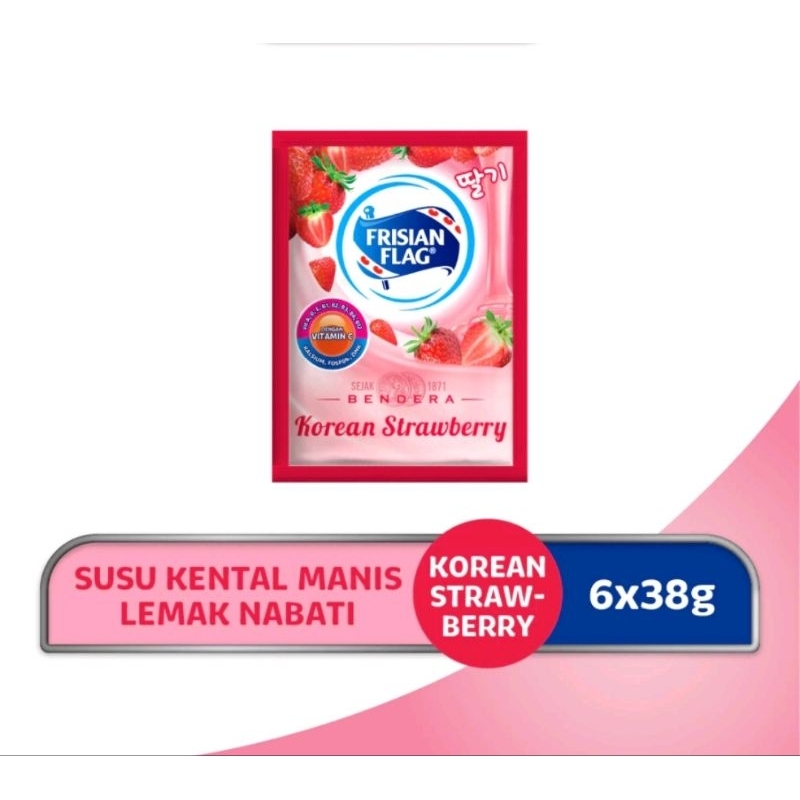 

Frisian Flag Bendera Kental Manis Korean Strawberry 38gr (6 Pcs)