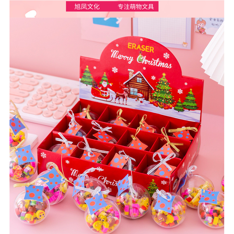 

Penghapus Bola Natal Christmas Ball Eraser Hadiah Gift Dekor S5 73