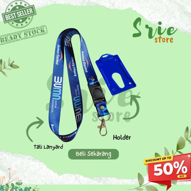 

TALI LANYARD KIMIA FARMA l TALI ID CARD KIMIA FARMA APOTEK KIMIA LABORATORIUM PRINTING DIGITAL GROSIR TERMURAH [STOK READY]