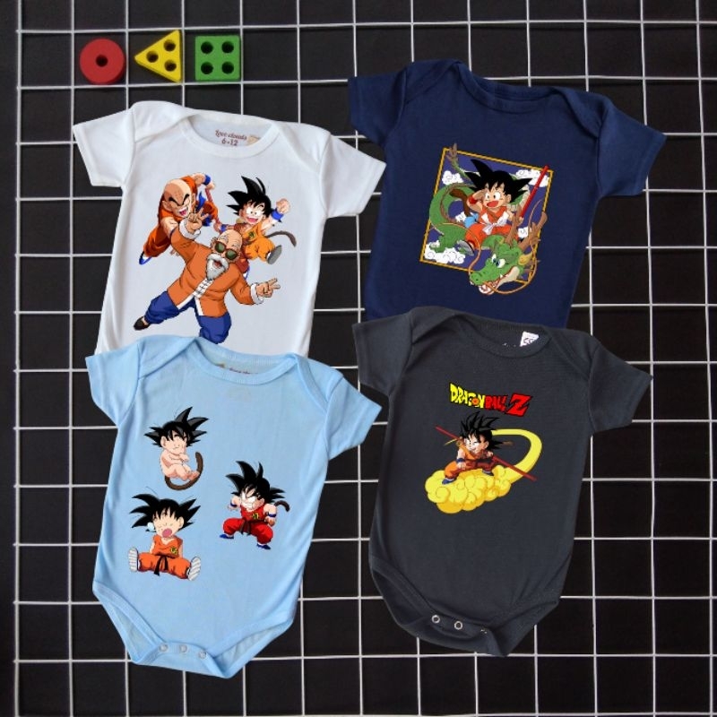 ❗Dragon Ball Bodysuit Jumper Romper Jumpsuit Baju Bayi Lengan Pendek Laki Perempuan Baby Newborn Kat