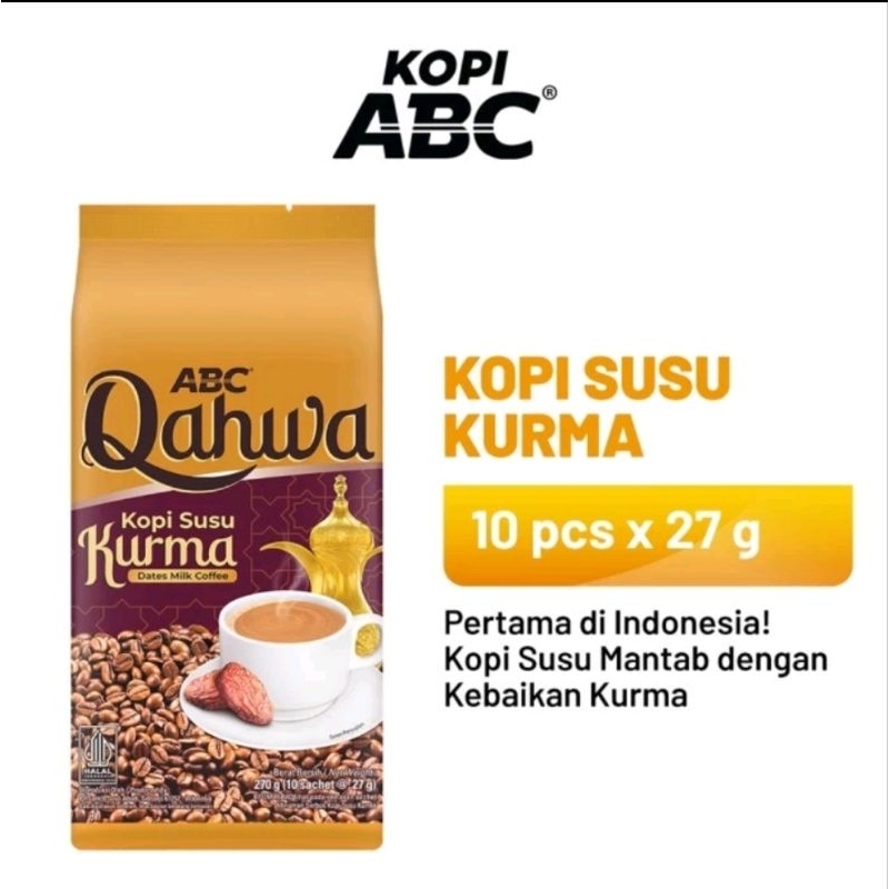 

Kopi Susu Kurma kemasan 1 Renceng isi 10pcs