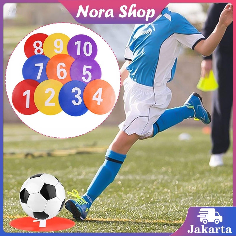 1 Set Flat Disc Marker Speeds Marker Flat Disc Penanda Olahraga Futsal Agility Training Marker