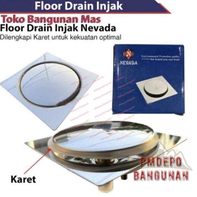 Floor Drain / Saringan Got Stenlis (model Injak Toto) (NEVADA)