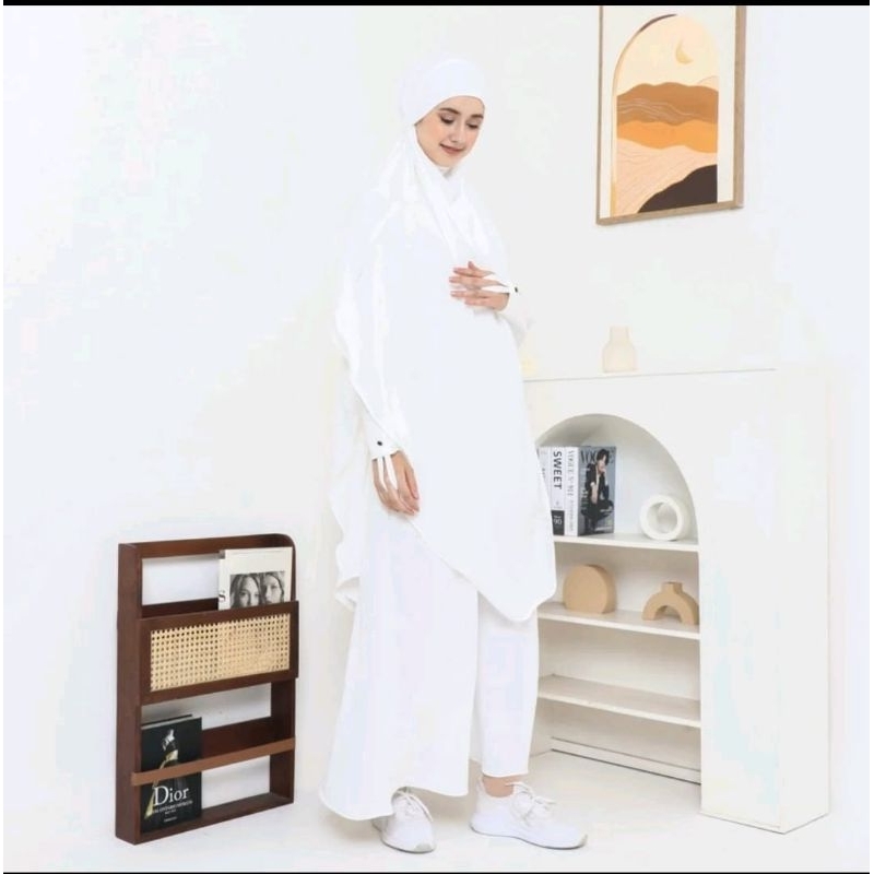 Ariella set french khimar gamis syar'i kekinian