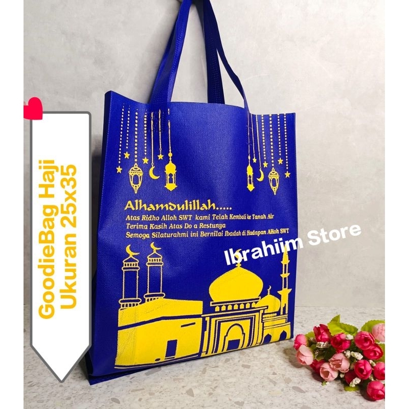 (ISI 12 PCS) TAS SOUVENIR HAJI DAN UMROH / GOODIE BAG HAJI / GOODIE BAG UMROH / TAS OLEH-OLEH HAJI D