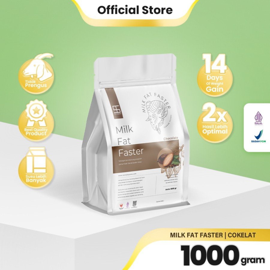 

Ternak Syams - Premium Susu Penggemuk Penambah Kenaikan Berat Badan Ideal Kambing Etawa Full Cream 1000 gram 1 Kg | Rasa Coklat Cocoa Chocolate Cokelat Milk Fat Faster Organik Suplemen Vitamin Makanan minuman Obat Kapsul BPOM HALAL LPPOM weight gain SR12