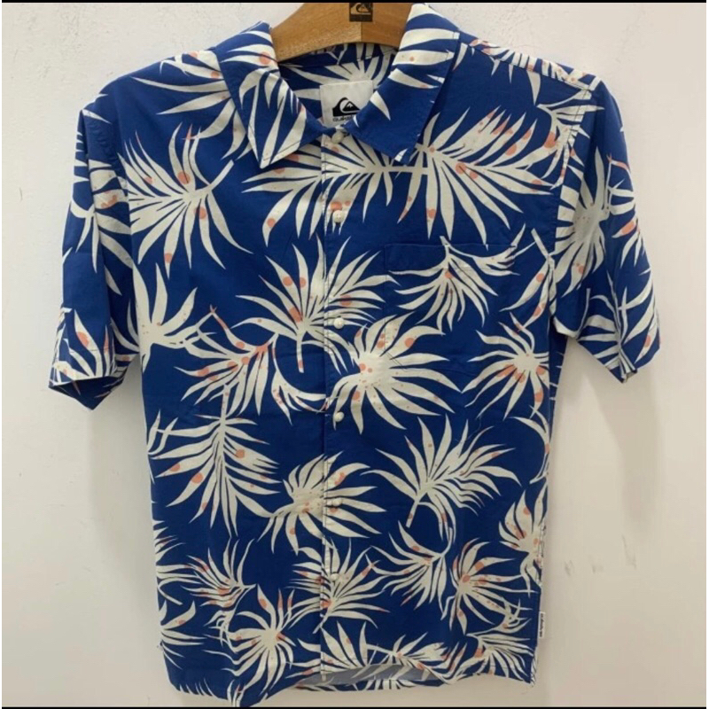kemeja pria quiksilver original beach club casual short sleeve shirt byc6