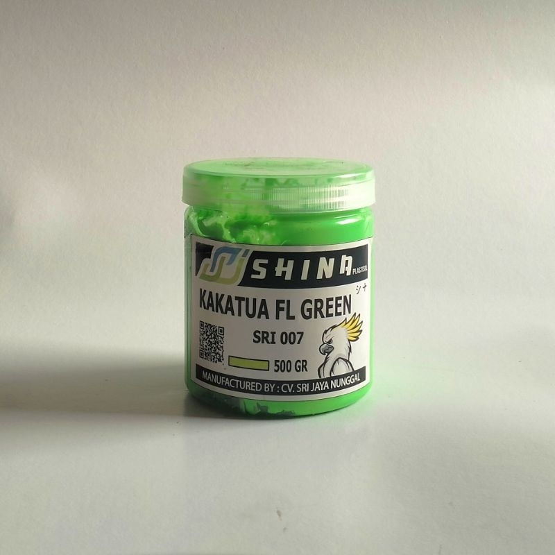

Tinta Plastisol SHINA Flo Kakatua Hijau