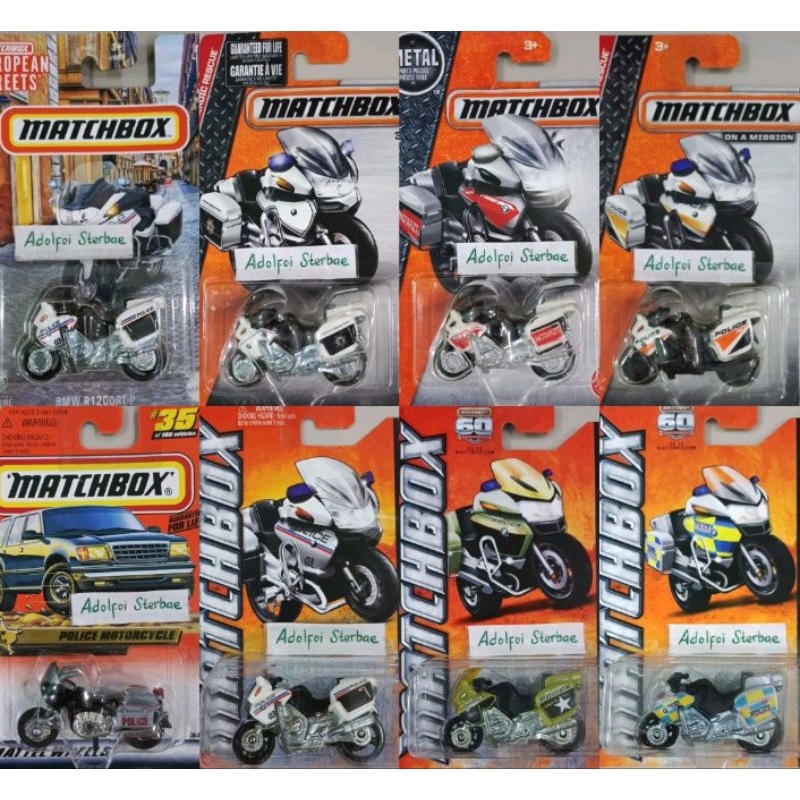 matchbox bmw R1200 r 1200 RT-P RTV rtp police motorcycle mbx heroic rescue mbx highway motor notarzt